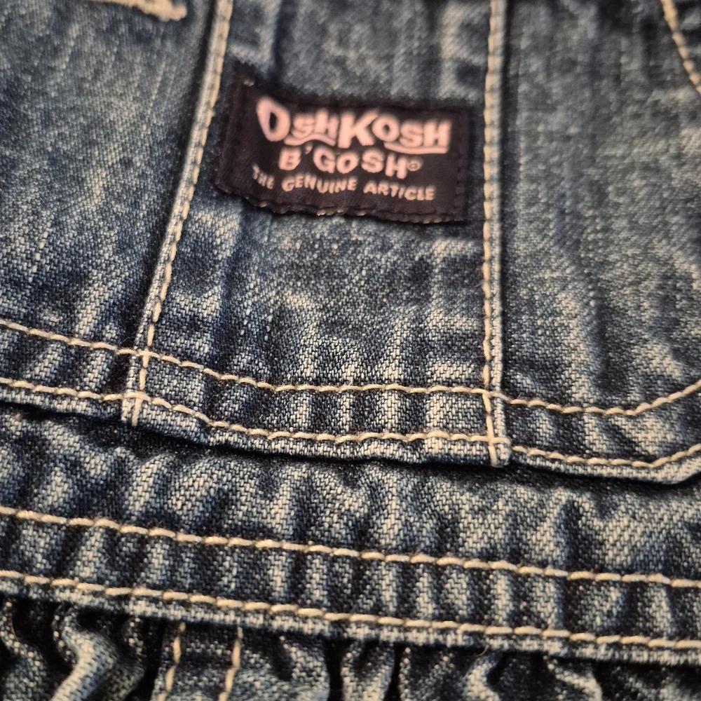 OshKosh B'gosh Classic Blue Kids Denim Jumper.